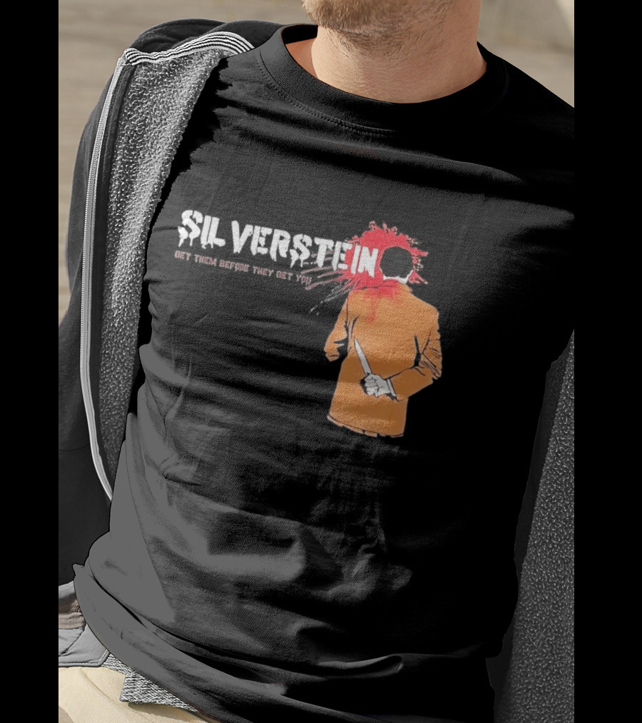 Silverstein Get Them Before They Get You Knife And Bloodstain T-Shirt