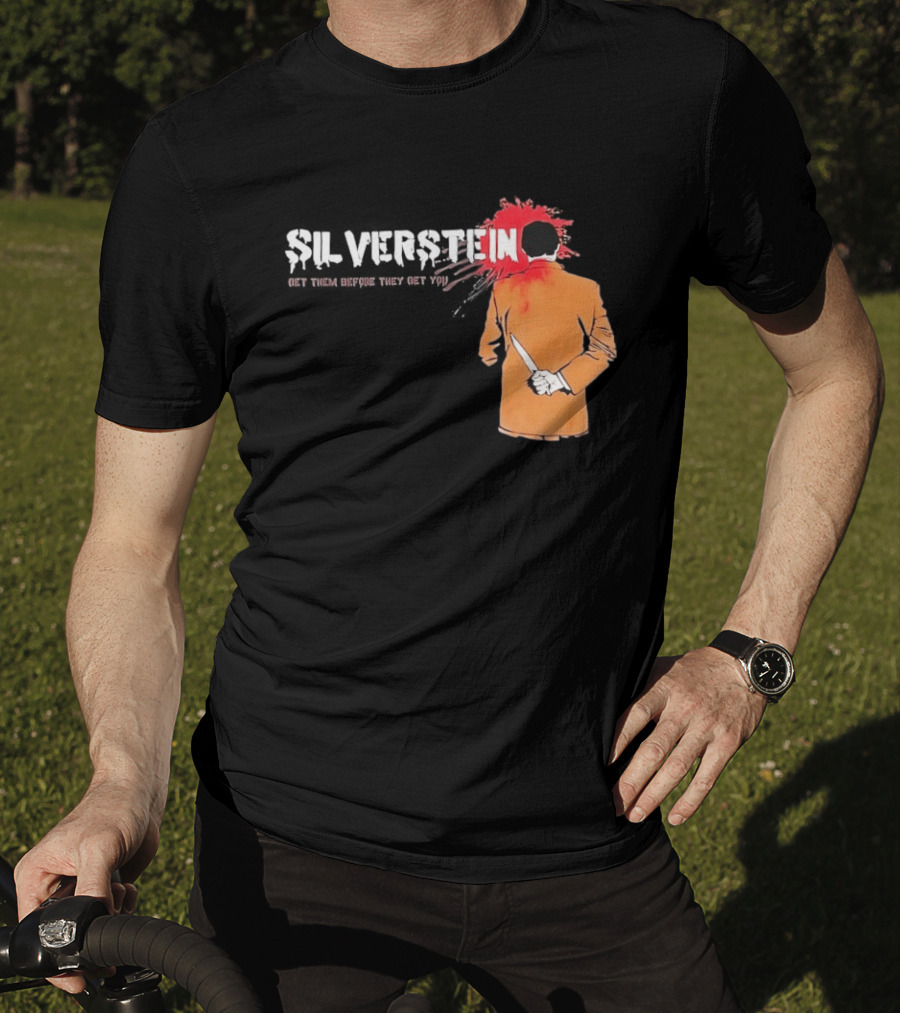 Silverstein Get Them Before They Get You Knife And Bloodstain T-Shirt