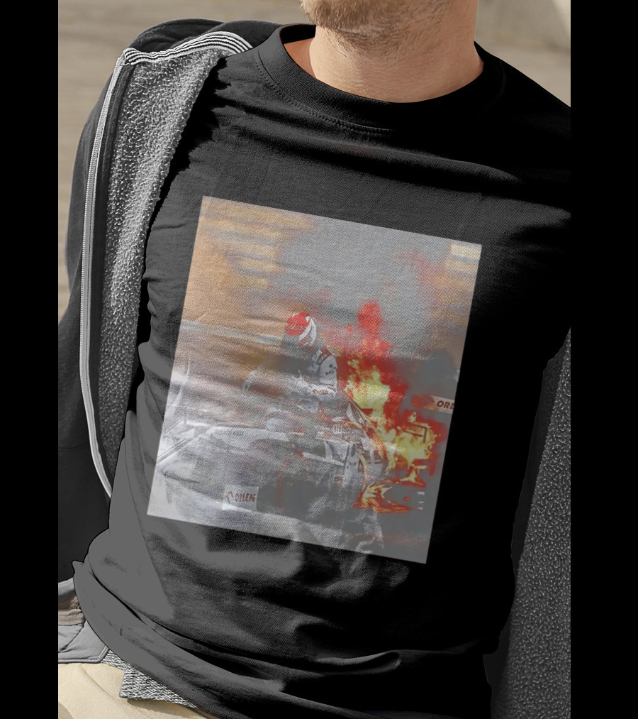 Kimi Raikkonen F1 Fire Escape Orlen Racing Moment T-Shirt