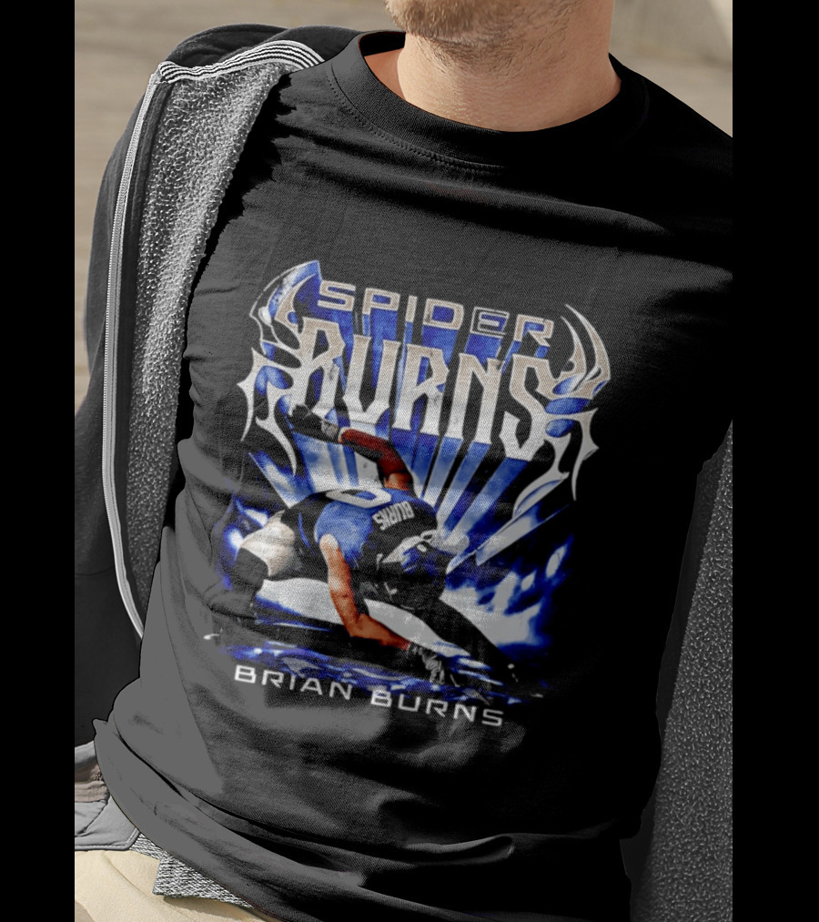 Spider Burns Brian Burns Football Player Pose T-Shirt