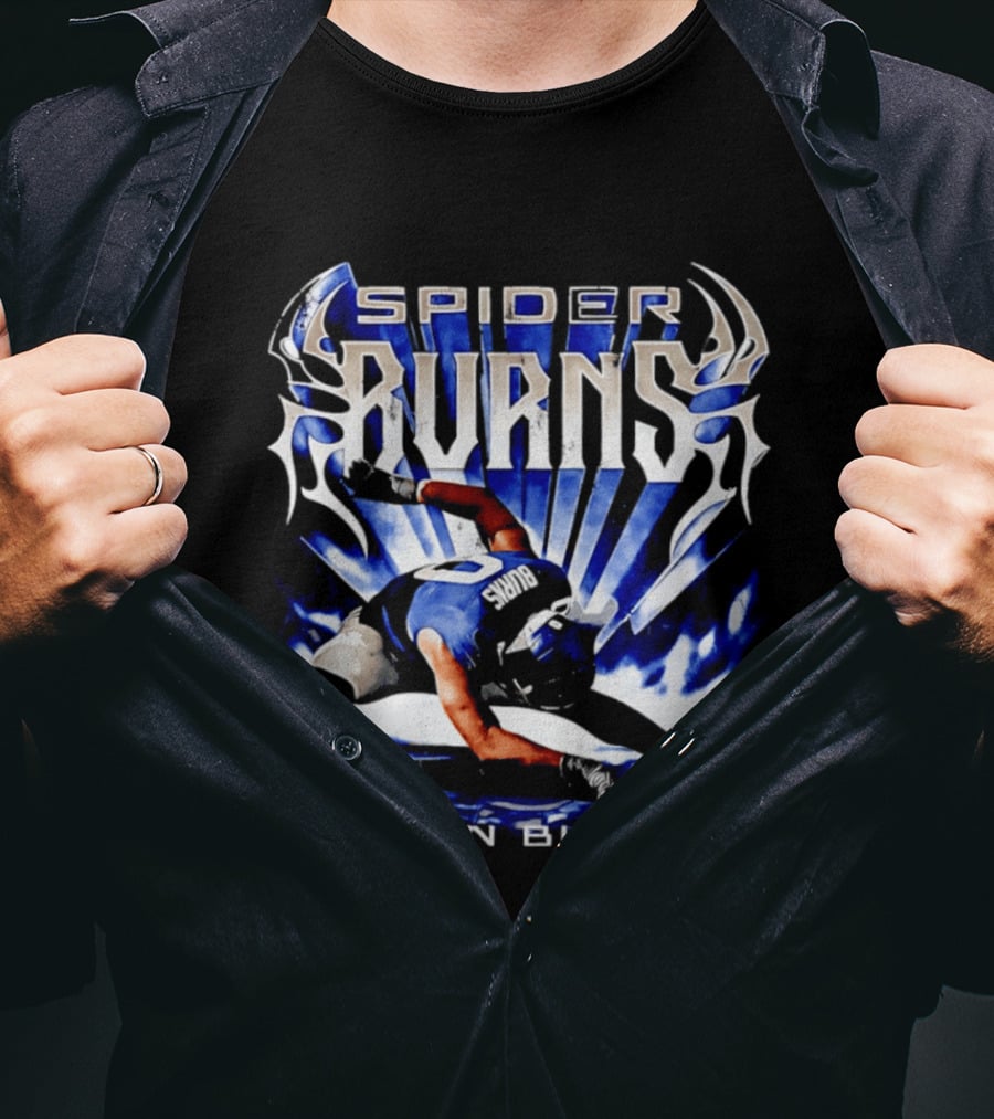 Spider Burns Brian Burns Football Player Pose T-Shirt