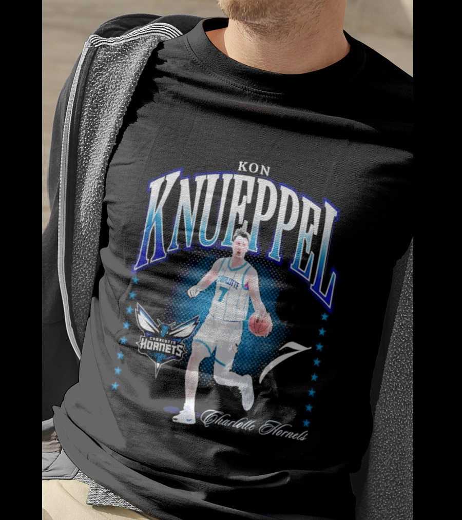 Kon Knueppel Charlotte Hornets 7 Basketball Player T-Shirt
