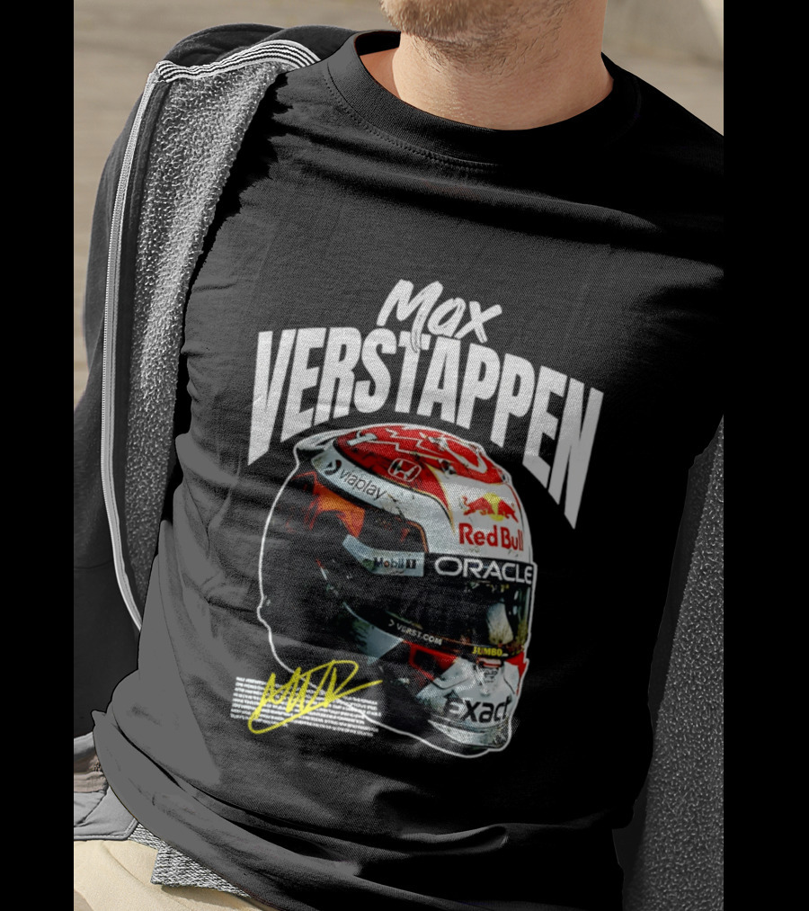 Max Verstappen Red Bull Oracle Racing Helmet T-Shirt