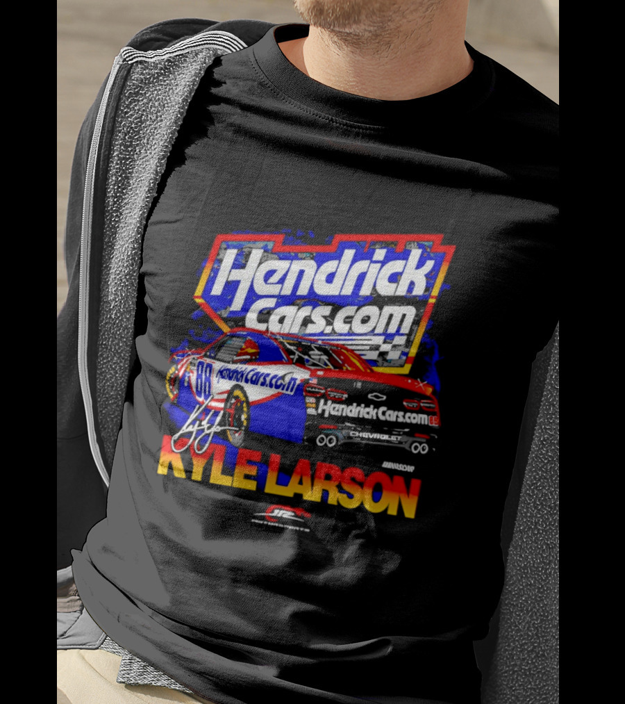 Kyle Larson HendrickCars.com No 88 Chevrolet Camaro SS Racing T-Shirt