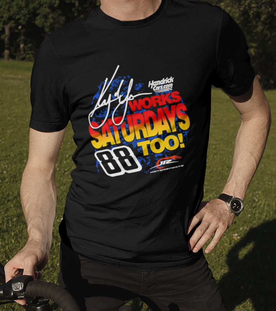 Kyle Larson JR Motorsports Saturdays Too No 88 Chevrolet Camaro SS T-Shirt