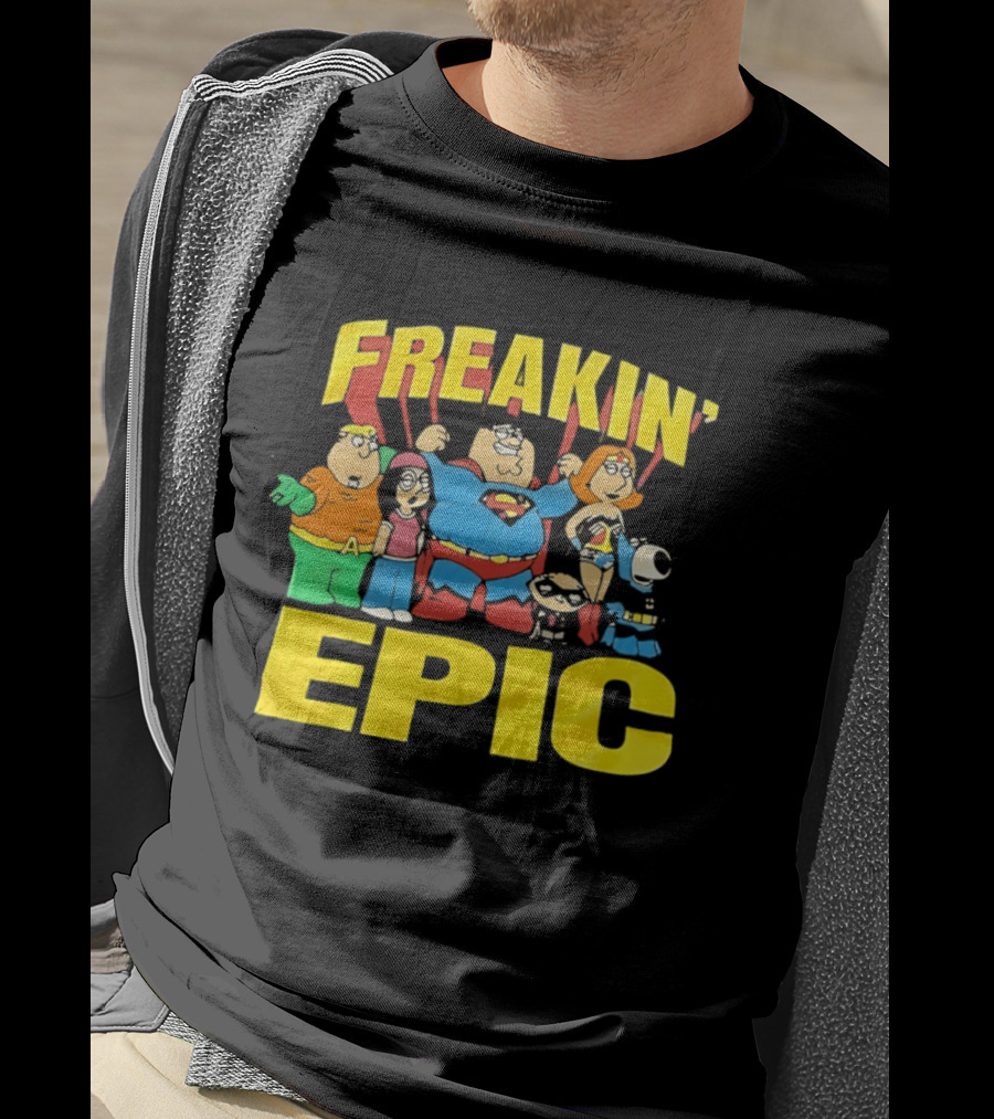 Family Guy Super Friends Freakin' Epic DC Comics Spoof T-Shirt