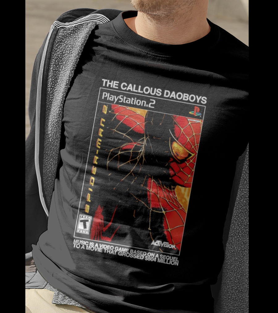 The Callous Daoboys PlayStation Spider Man 2 Activision Video Game Sequel T-Shirt