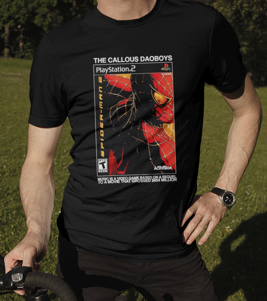 The Callous Daoboys PlayStation Spider Man 2 Activision Video Game Sequel T-Shirt