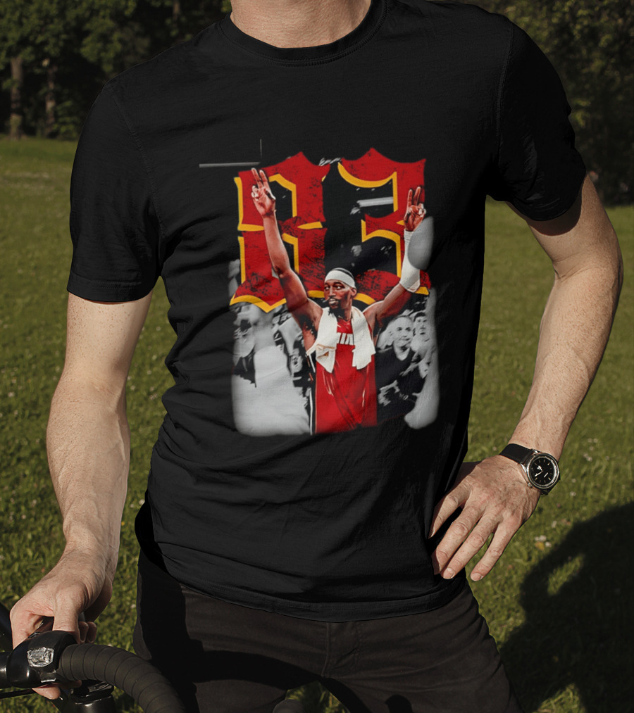 Miami Heat Bam Adebayo 13 Fan Collage T-Shirt
