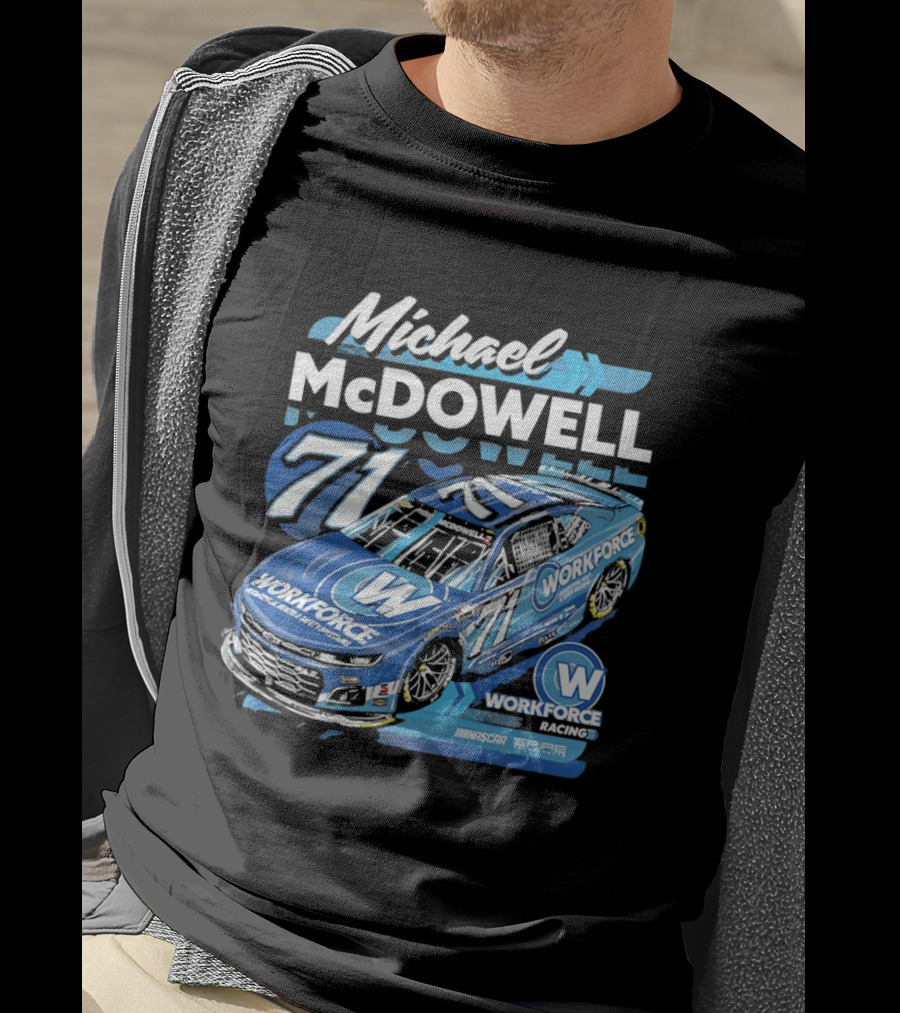 Michael McDowell 71 Workforce NASCAR Spire Motorsports Chevrolet Camaro ZL1 T-Shirt