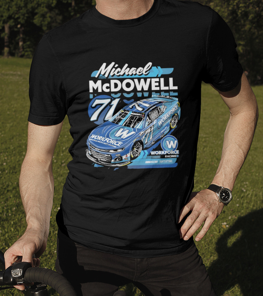 Michael McDowell 71 Workforce NASCAR Spire Motorsports Chevrolet Camaro ZL1 T-Shirt