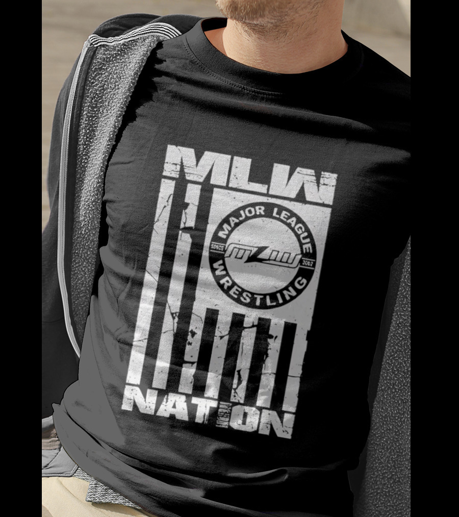 MLW Major League Wrestling Nation American Flag T-Shirt