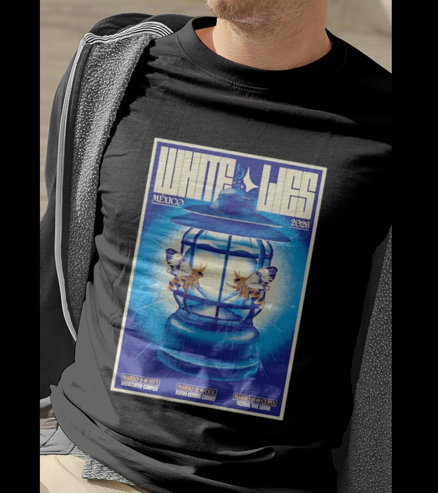 White Lies Mexico 2026 Event Lantern Design March 11 14 Shows MTY GDL CDMX T-Shirt