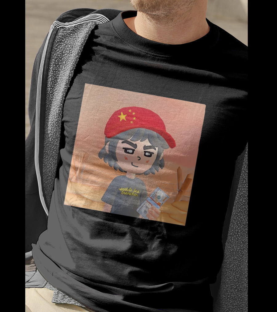 World's Best Trencher China Play Together Red Star Cap Cartoon T-Shirt