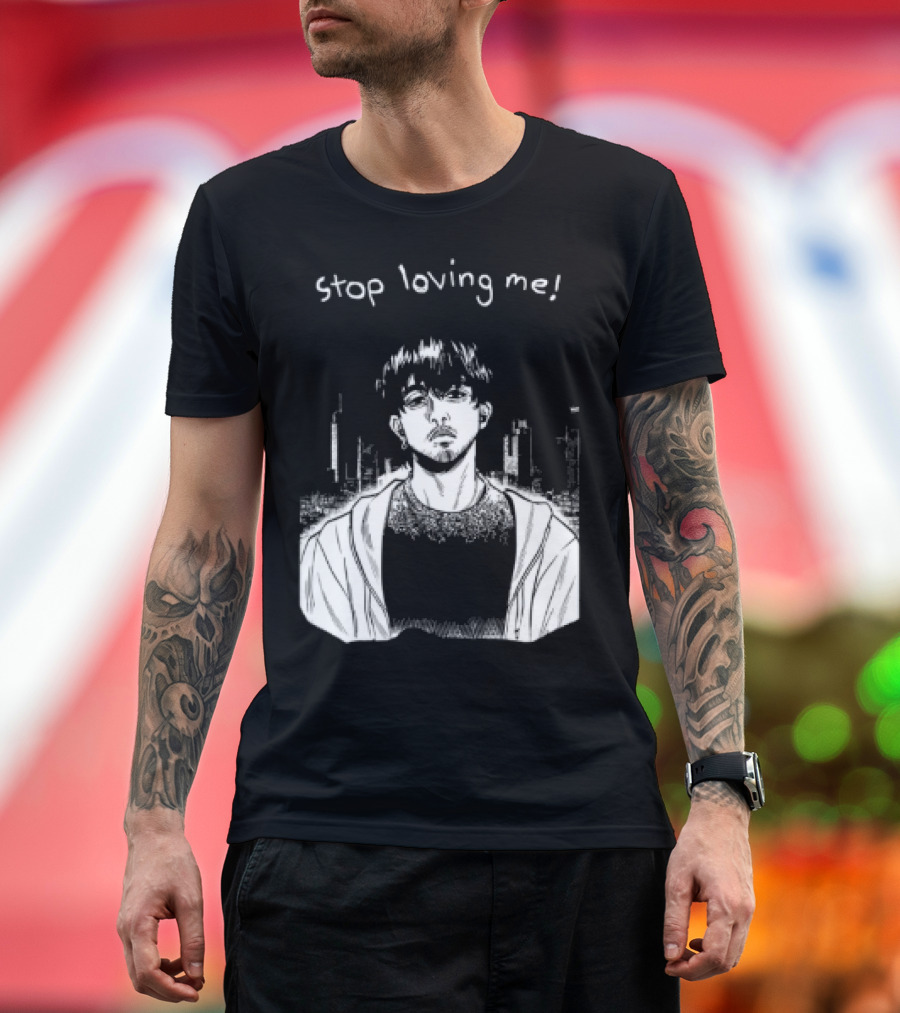 Stop Loving Me Manga Character Urban Scene T-Shirt