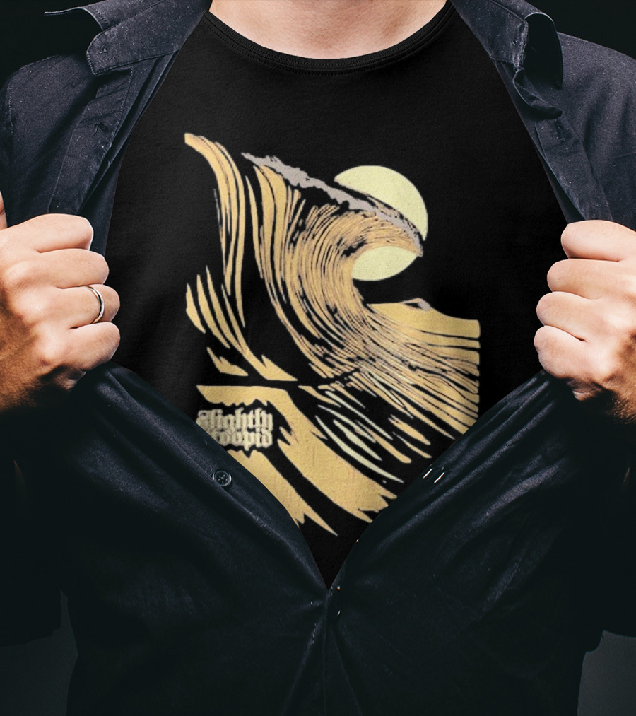 Slightly Stoopid Coffee Surf Co Alders Wave Art Vintage Sun T-Shirt