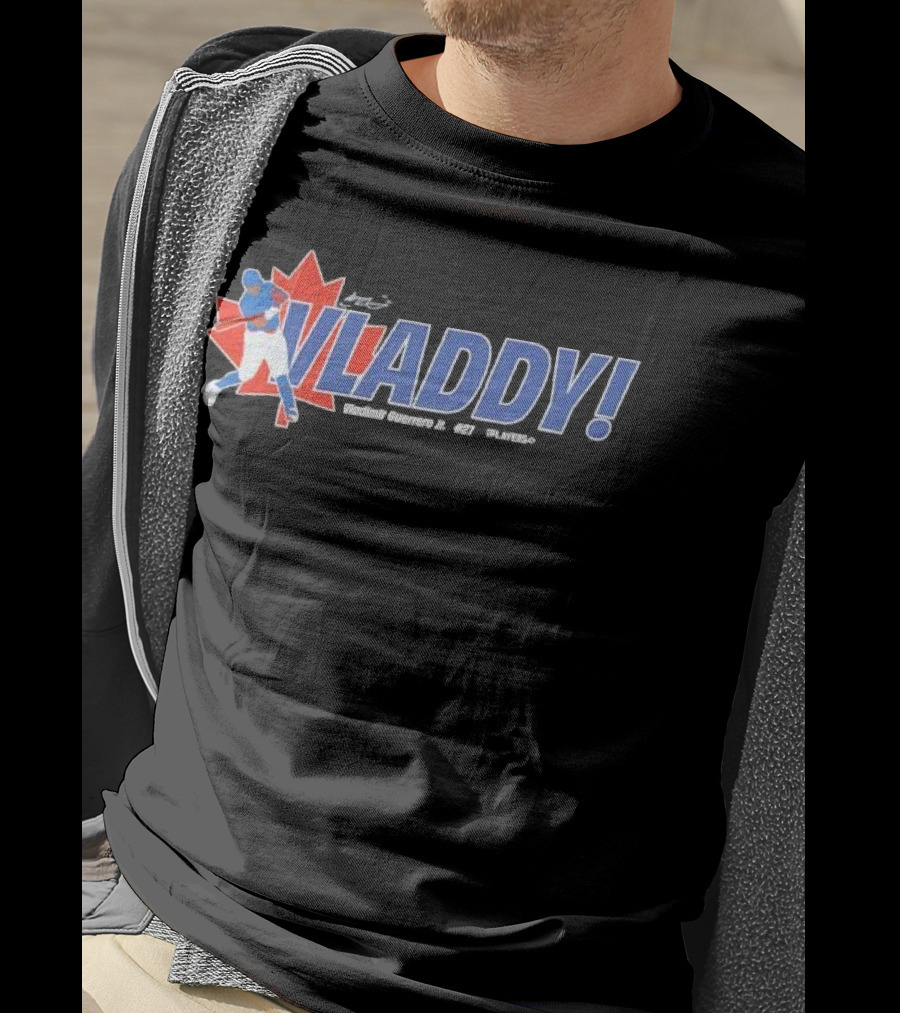 Vladdy Vladimir Guerrero Jr Toronto Blue Jays 27 Canada Maple Leaf Baseball T-Shirt