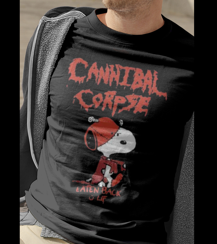 Cannibal Corpse Eaten Back To Life Snoopy Parody T-Shirt