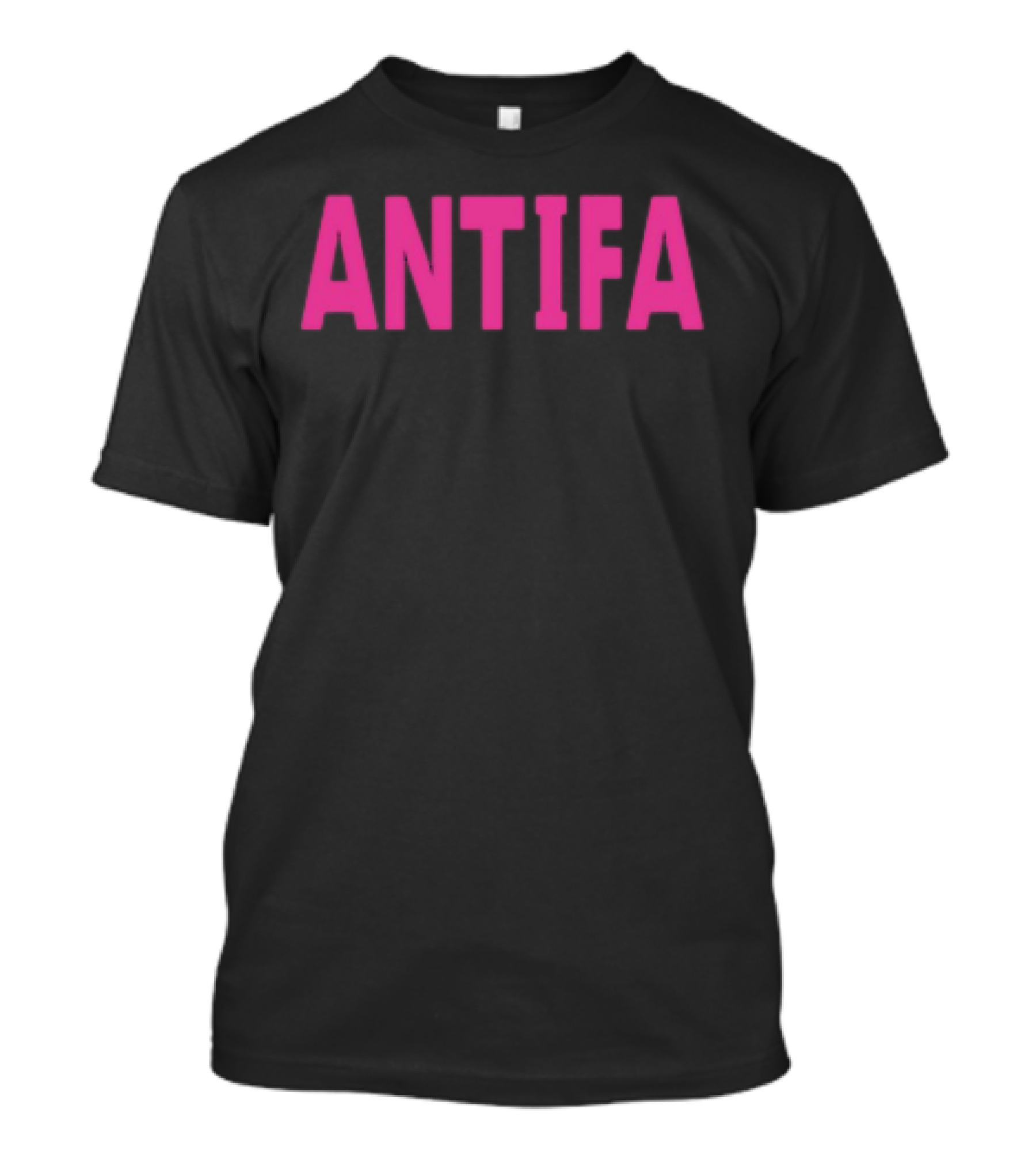 ANTIFA Bold Pink Text Carrie Milburn T-Shirt