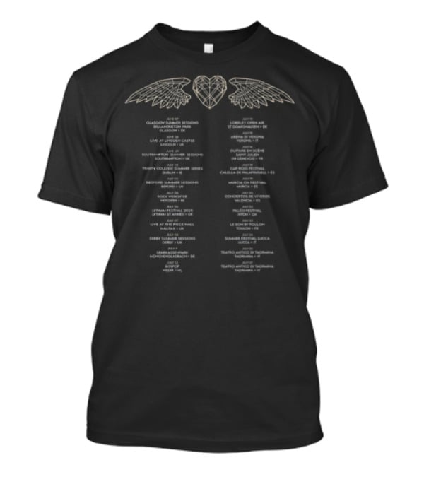Claddagh Heart And Wings Summer Live Itinerary T-Shirt