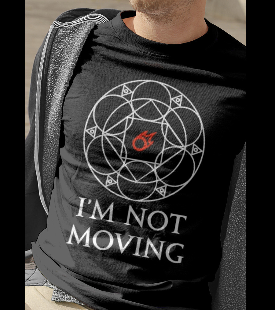 I'm Not Moving Ley Lines Circle Sphere T-Shirt