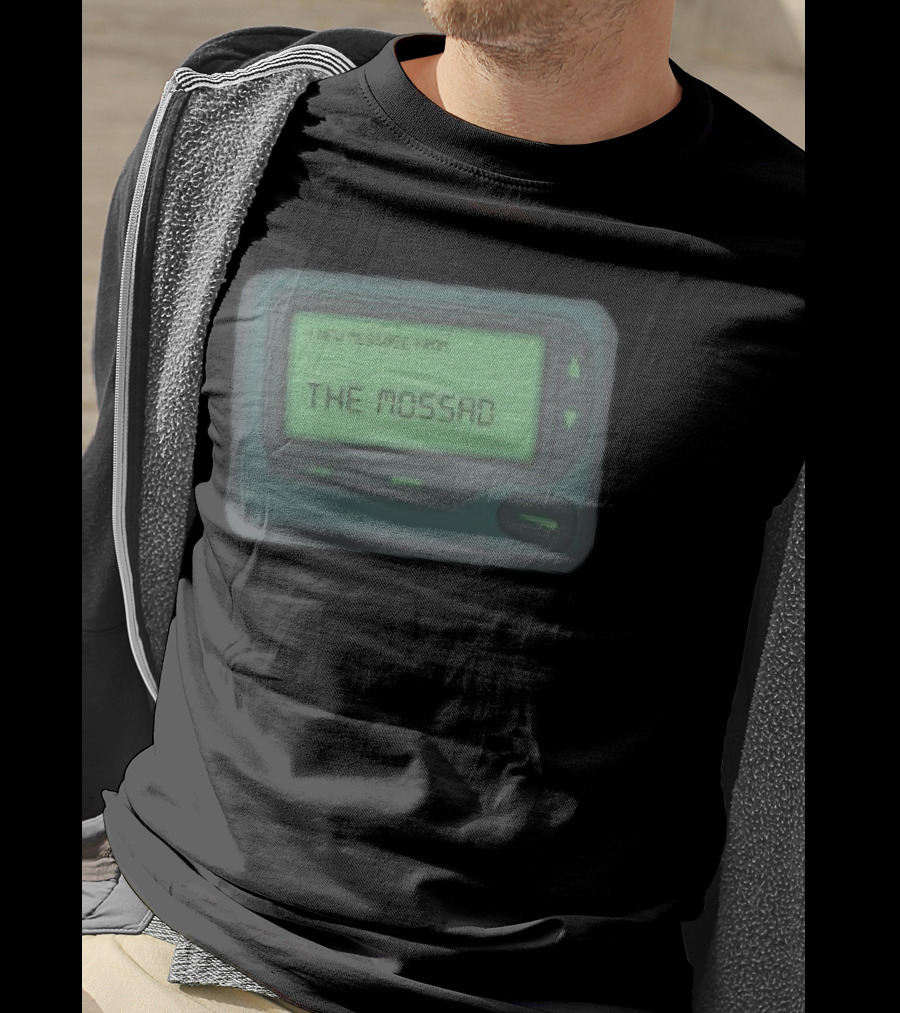 Message From The Mossad Pager Style Display T-Shirt