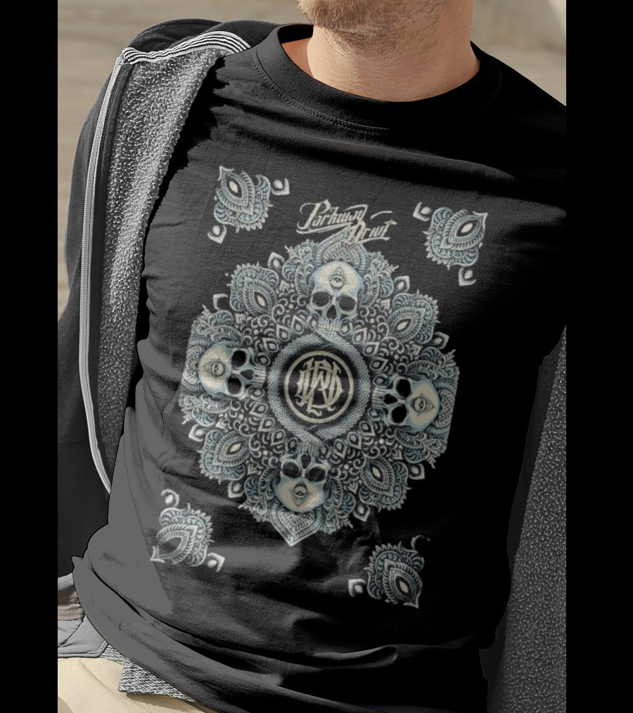 Parkway Drive OVO Arena Wembley Oct 4 2025 Skull Mandala Artwork T-Shirt