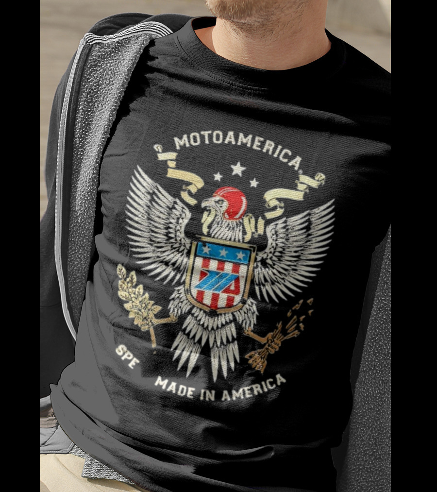 MotoAmerica American Eagle Speed Made In America T-Shirt