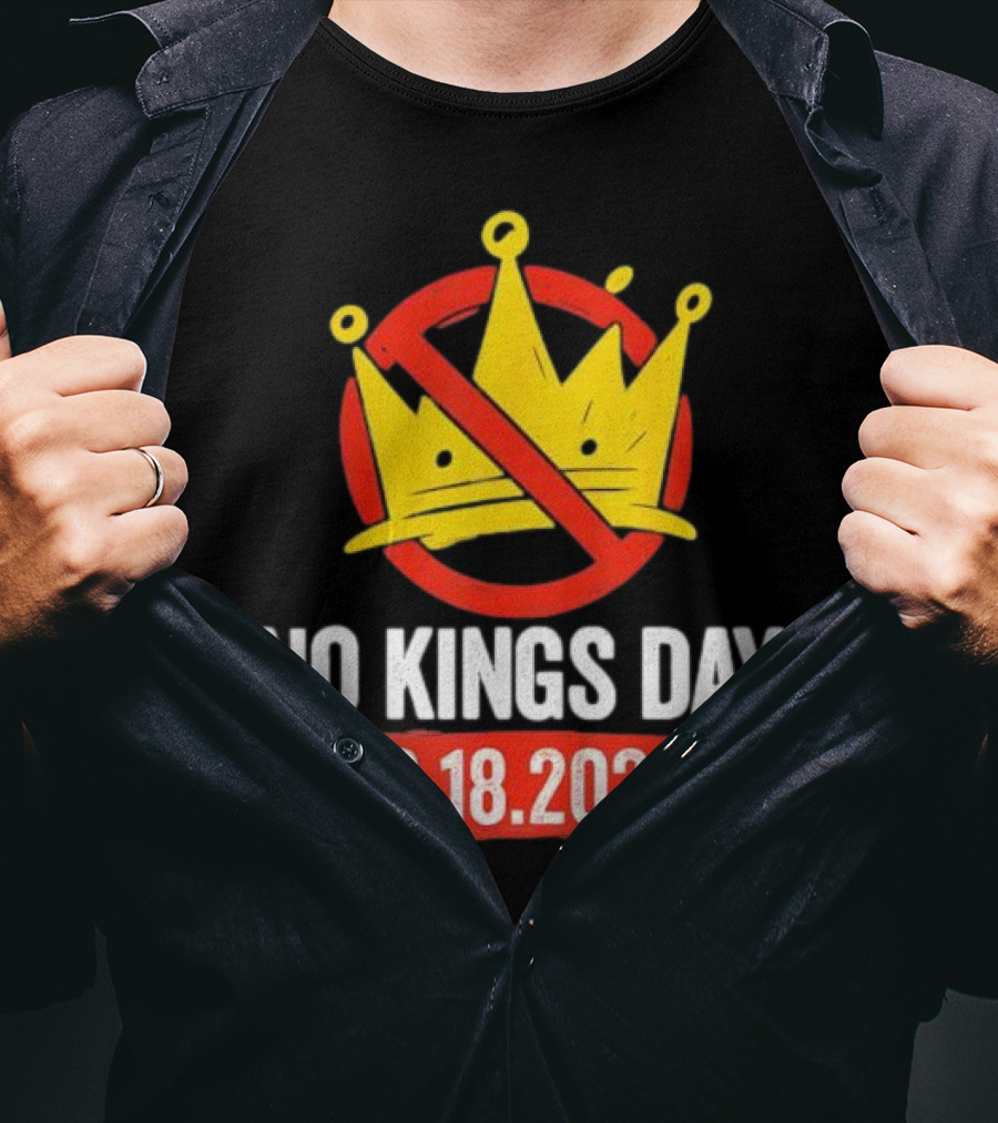 No Kings Day 10.18.2025 Crown Symbol T-Shirt