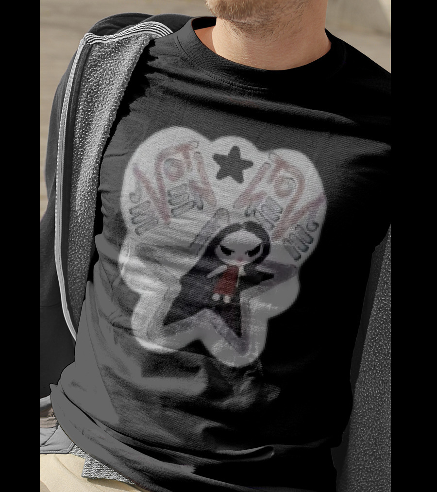 Not Even Emily Gothic Star Character Patch T-Shirt