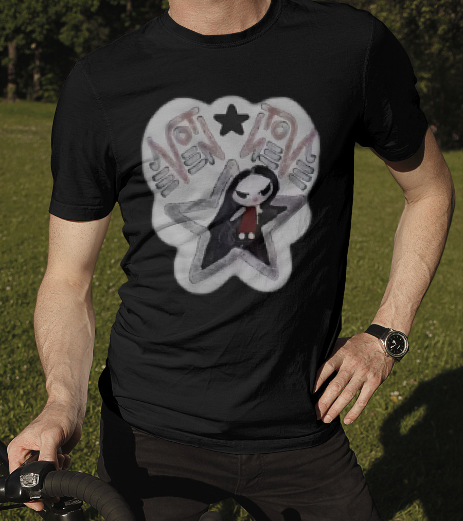 Not Even Emily Gothic Star Character Patch T-Shirt