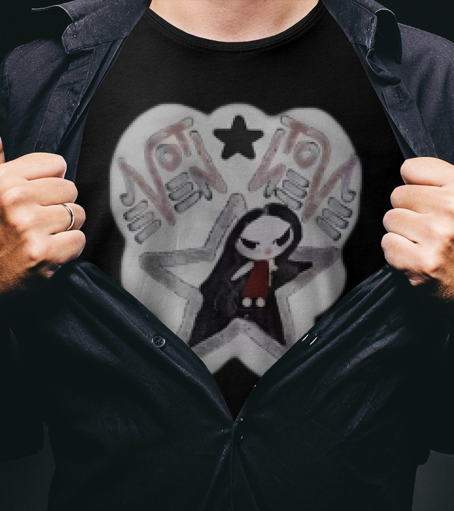 Not Even Emily Gothic Star Character Patch T-Shirt