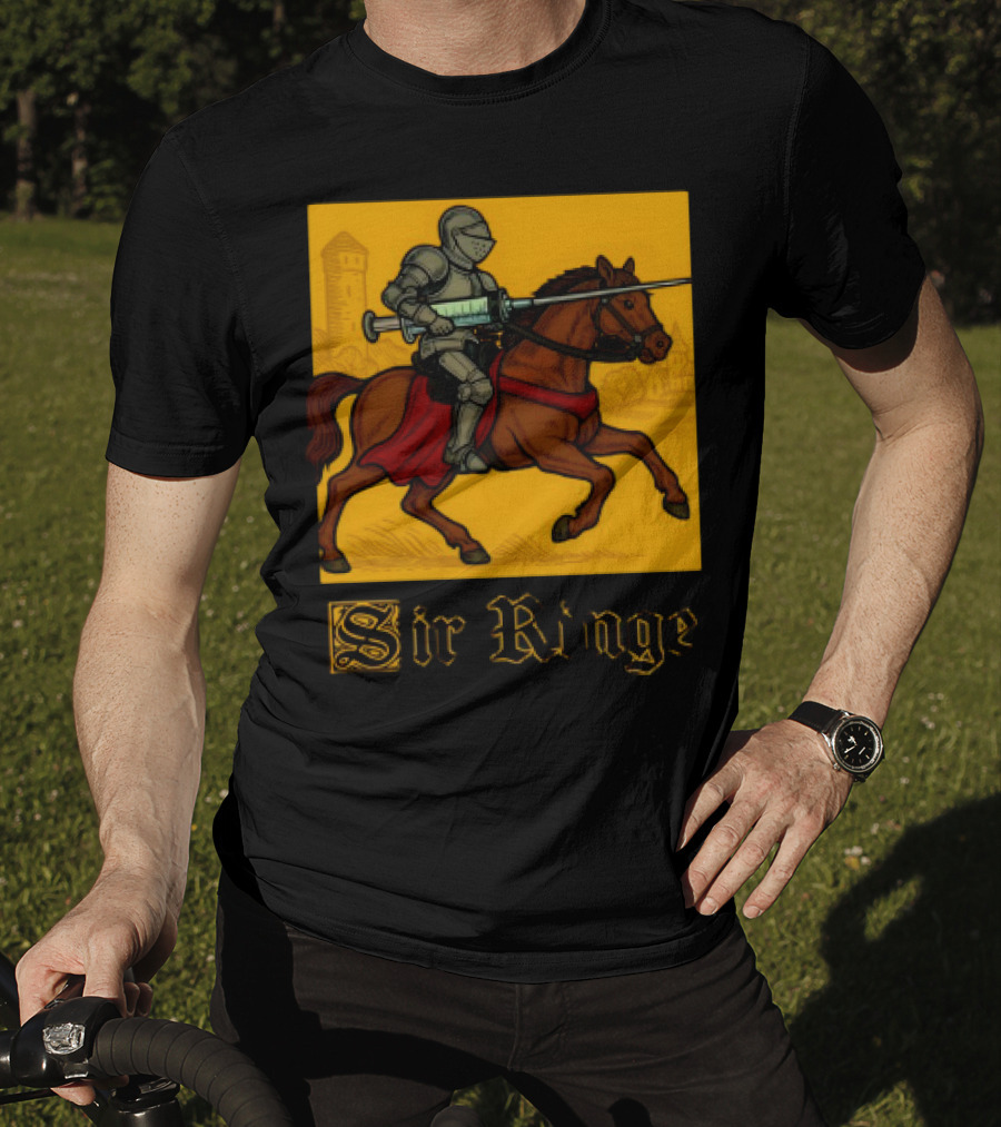 Orbital Sir Ringe Knight On Horse With Syringe Lance T-Shirt
