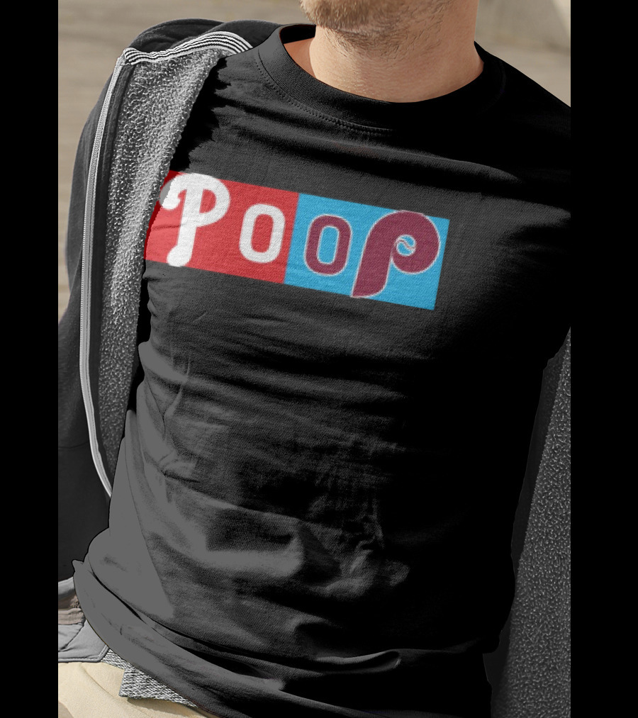 Philadelphia Baseball Parody Poop Game T-Shirt