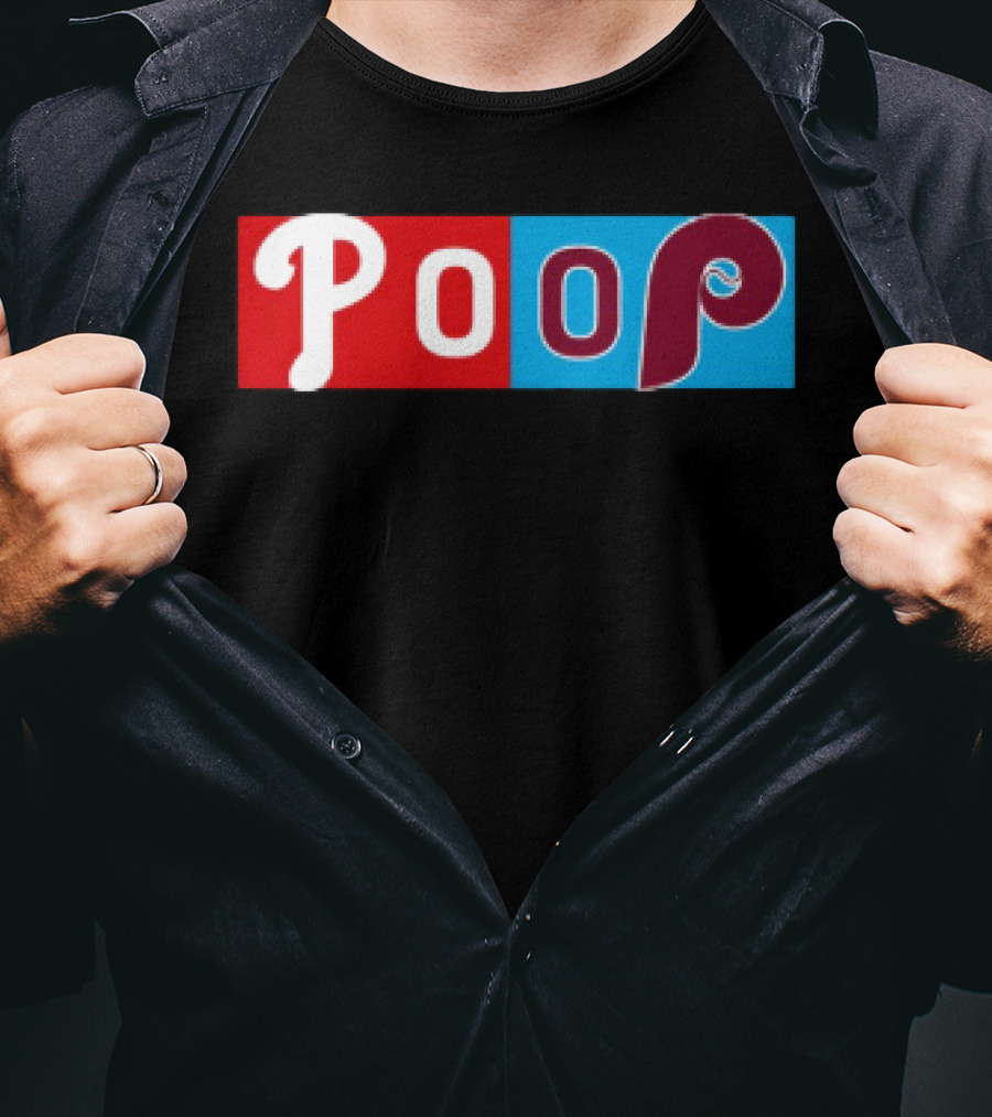 Philadelphia Baseball Parody Poop Game T-Shirt