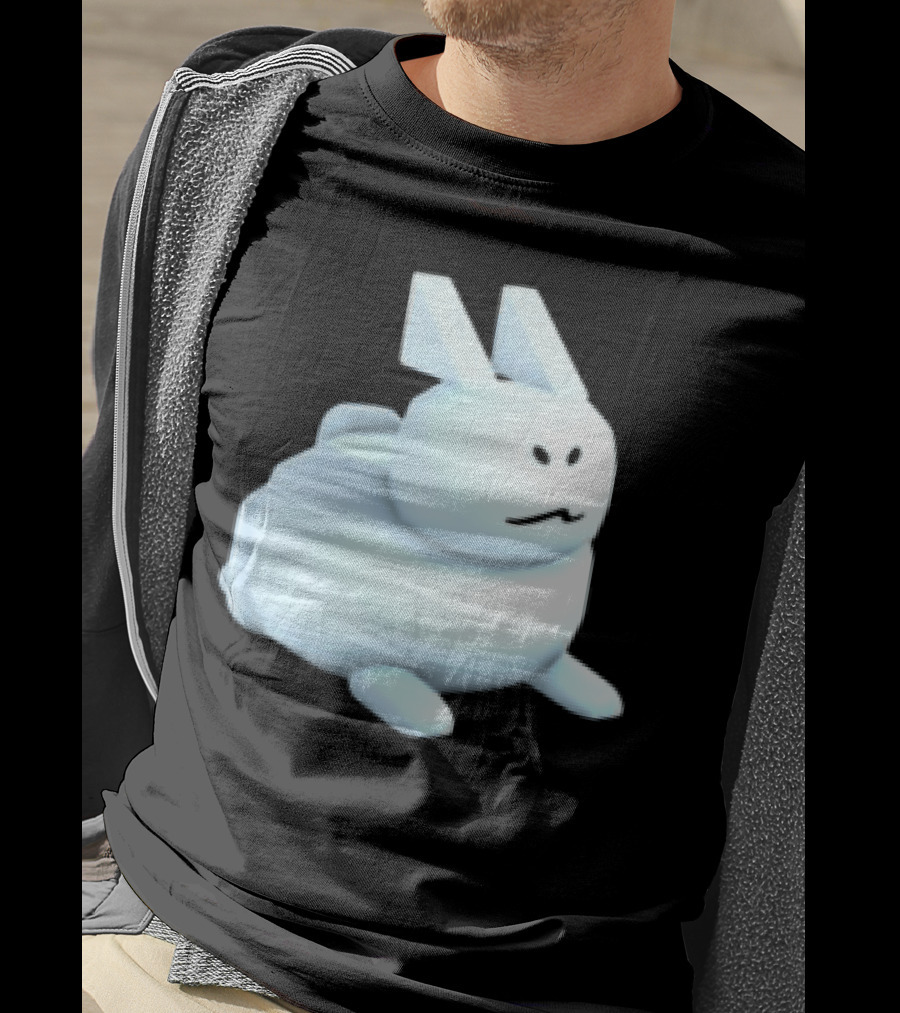 Reel Rebels Gubby Roblox Cute White Rabbit T-Shirt