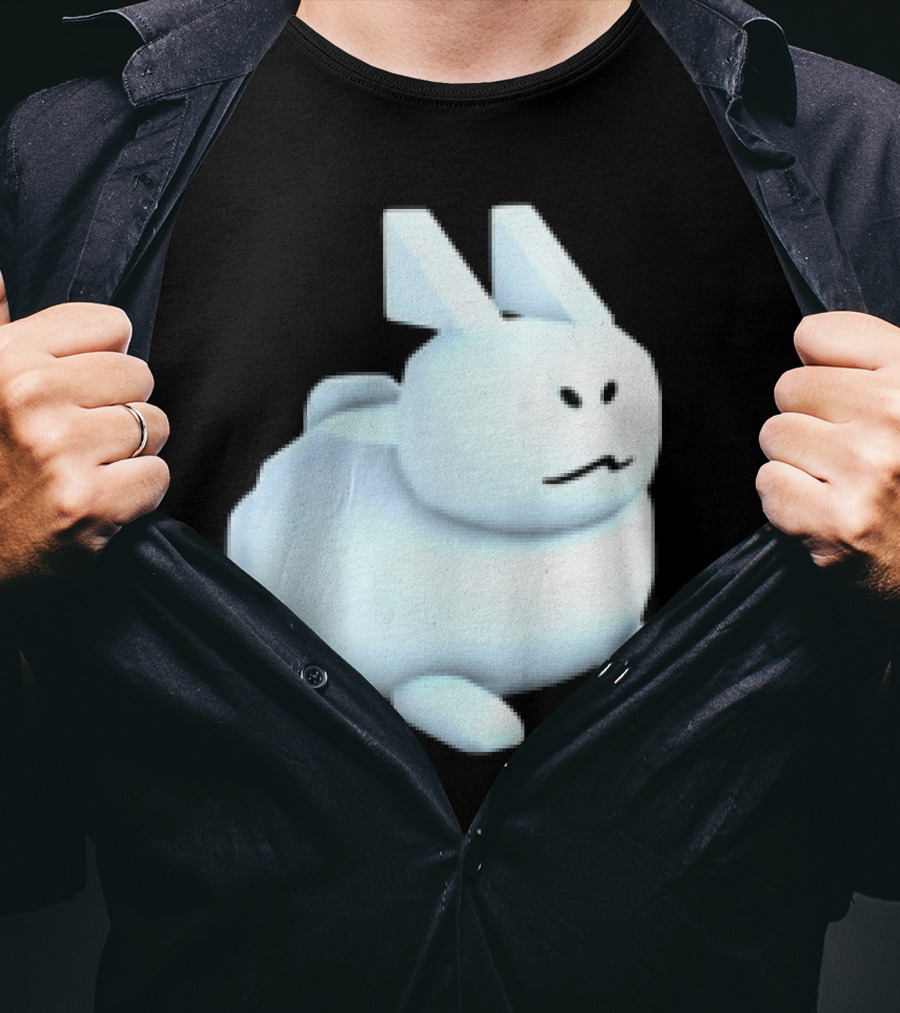 Reel Rebels Gubby Roblox Cute White Rabbit T-Shirt