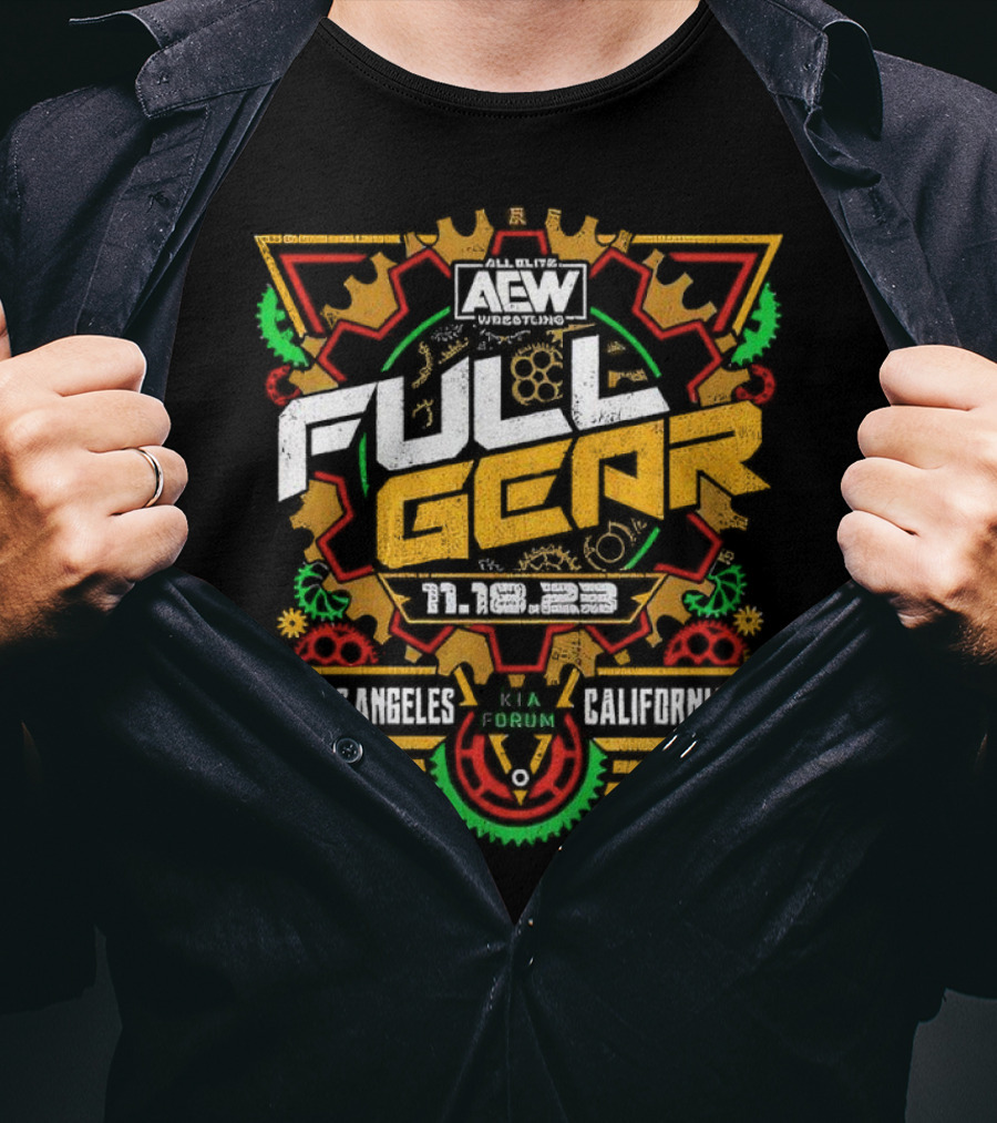 AEW Full Gear Los Angeles California 2023 Kia Forum Retro T-Shirt