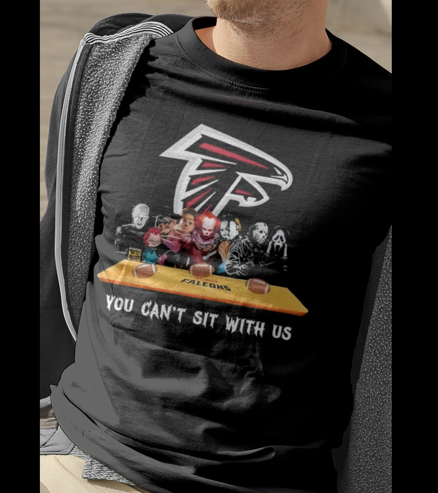 Atlanta Falcons You Can’t Sit With Us Halloween Horror Movies Football Theme T-Shirt