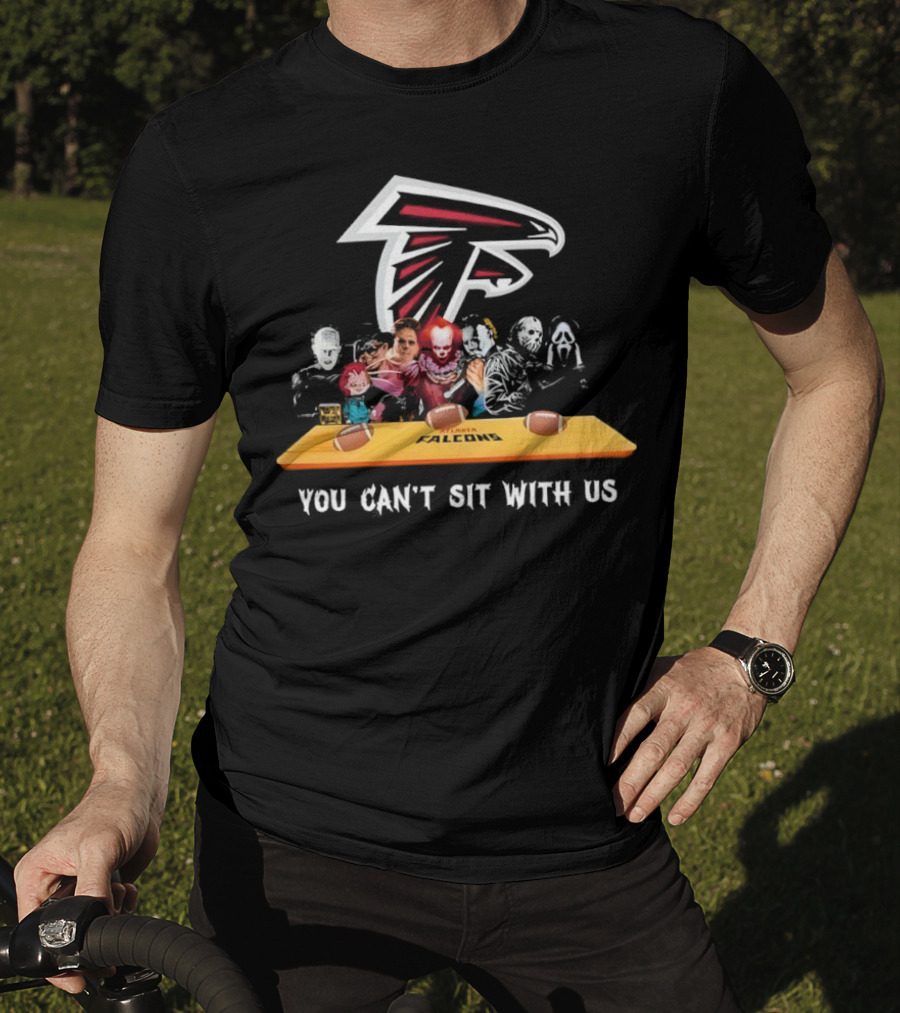 Atlanta Falcons You Can’t Sit With Us Halloween Horror Movies Football Theme T-Shirt
