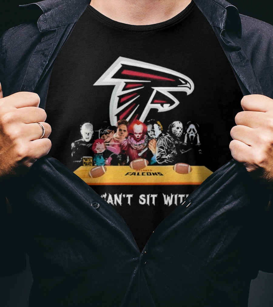 Atlanta Falcons You Can’t Sit With Us Halloween Horror Movies Football Theme T-Shirt