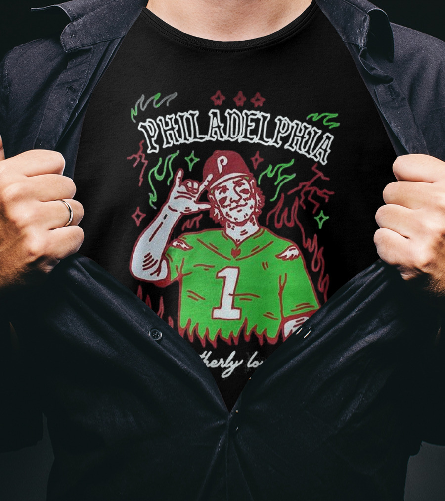 Philadelphia Phillies Bryce Harper Brotherly Love Baseball T-Shirt