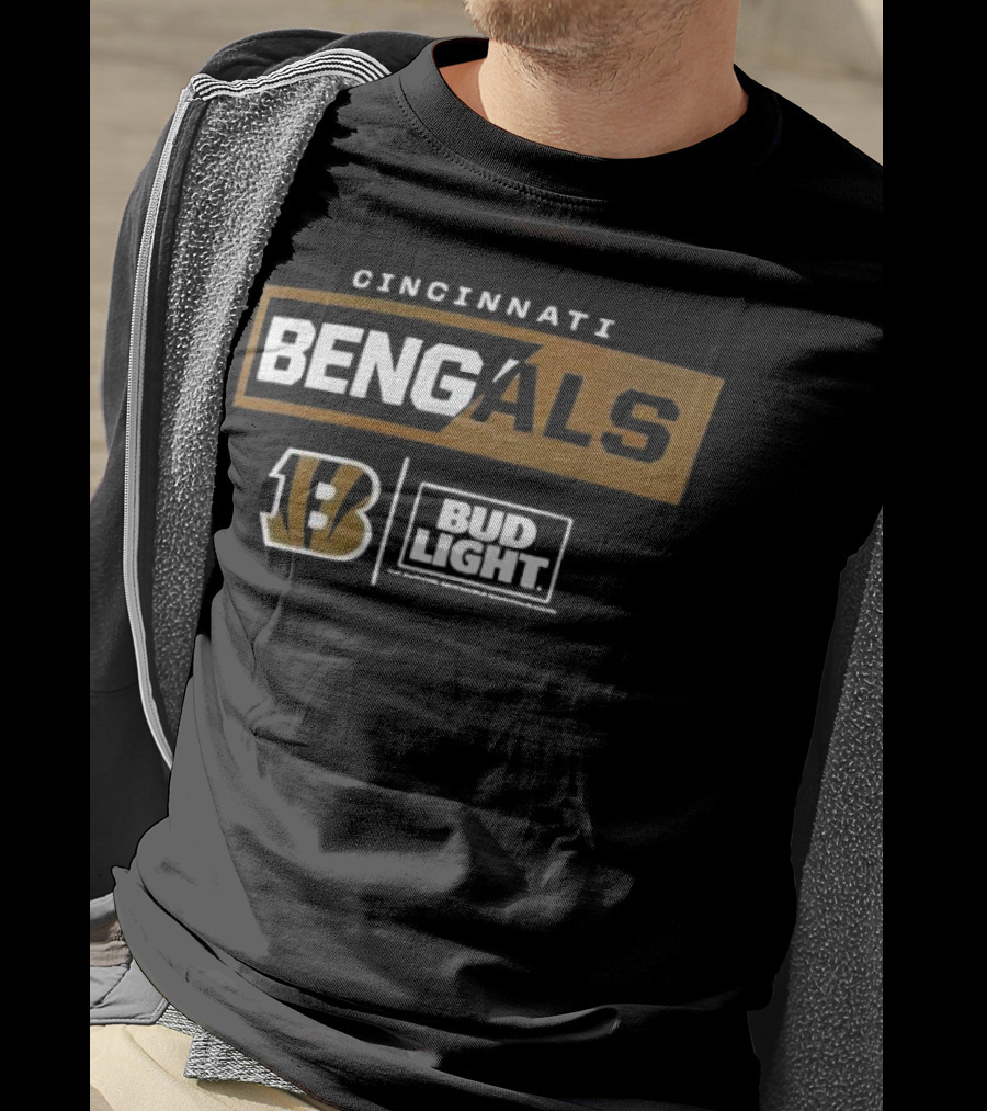 Cincinnati Bengals 13 Bud Light NFL Collaboration T-Shirt