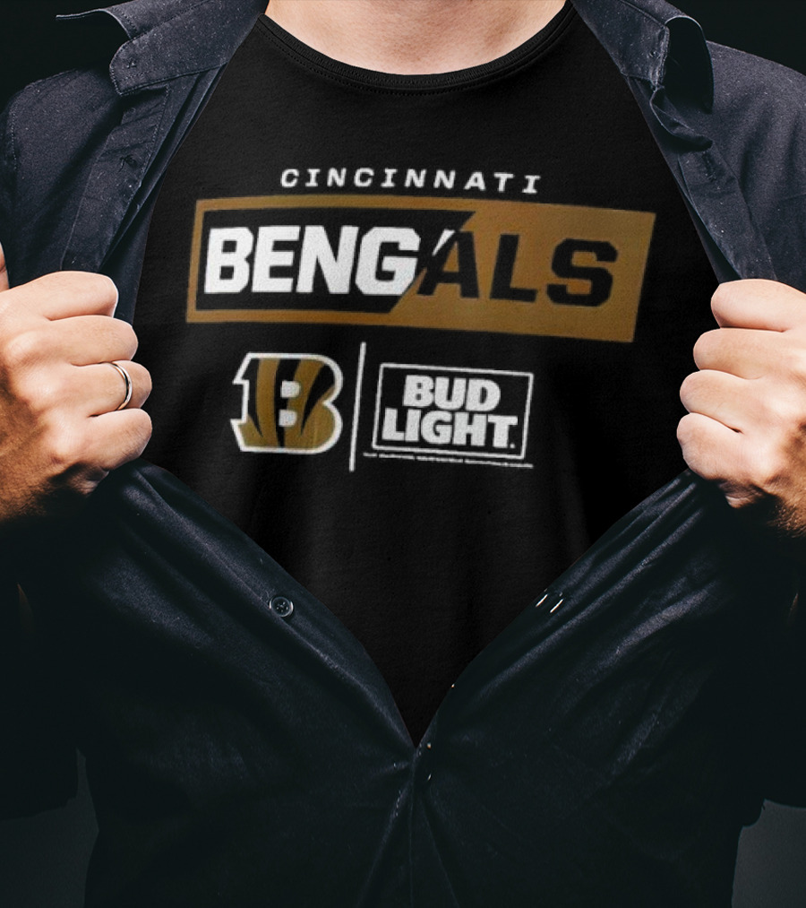 Cincinnati Bengals 13 Bud Light NFL Collaboration T-Shirt
