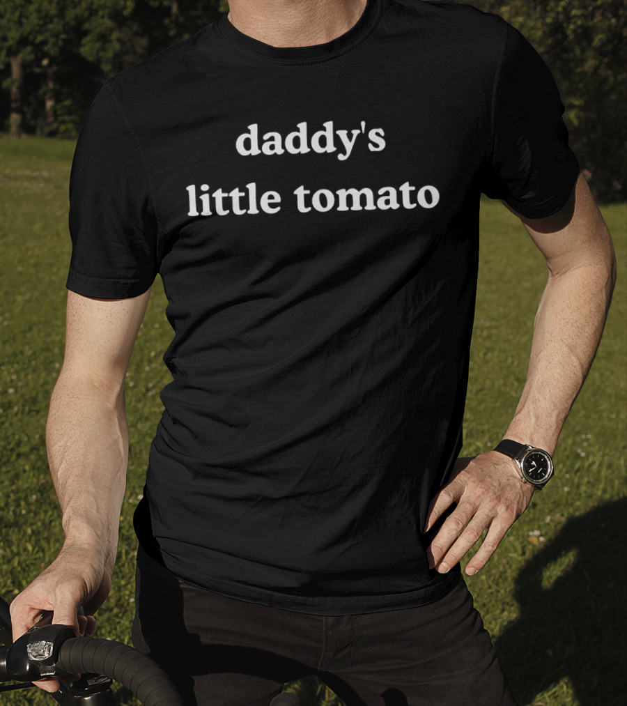 Daddy's Little Tomato Father's Day Gift Cute Kids Phrase T-Shirt