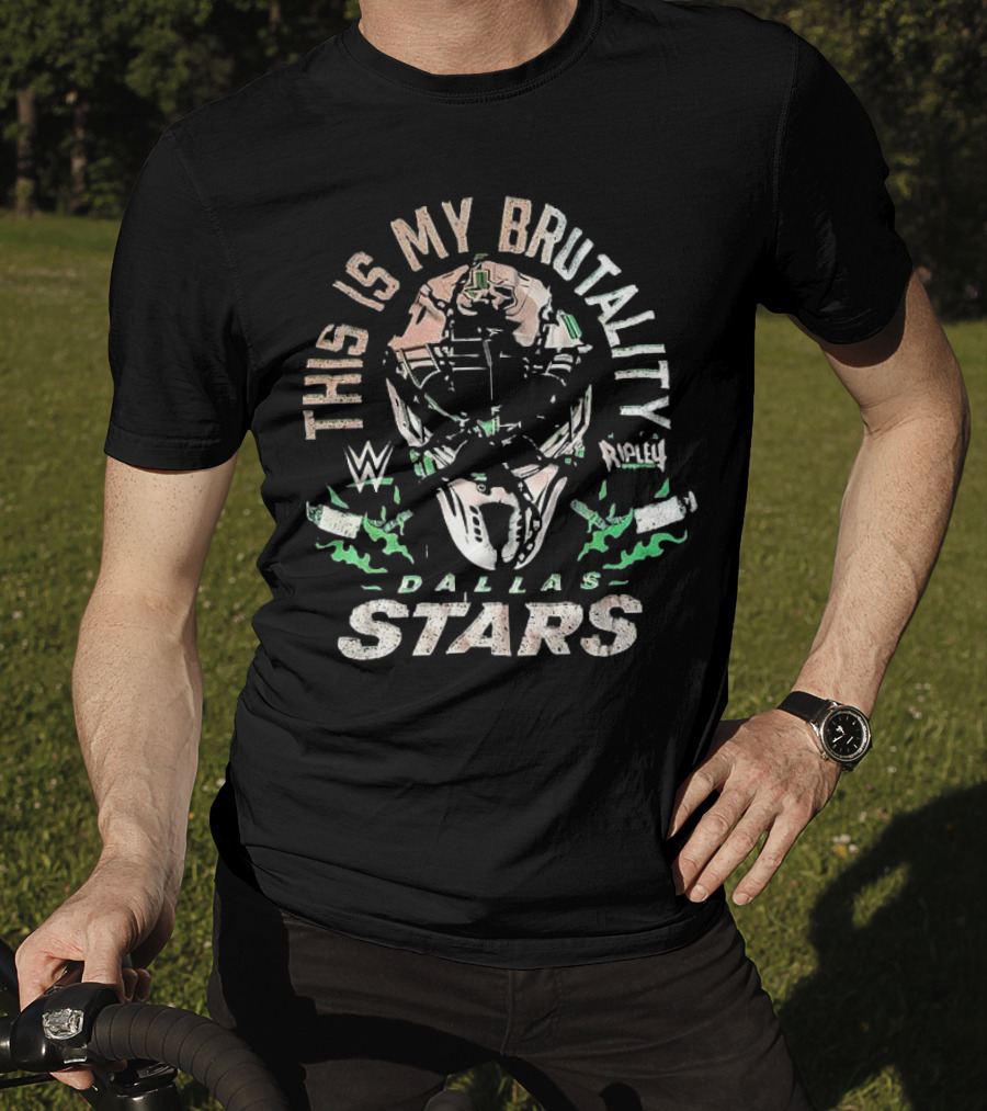 Dallas Stars WWE Rhea Ripley This Is My Brutality Collaboration T-Shirt