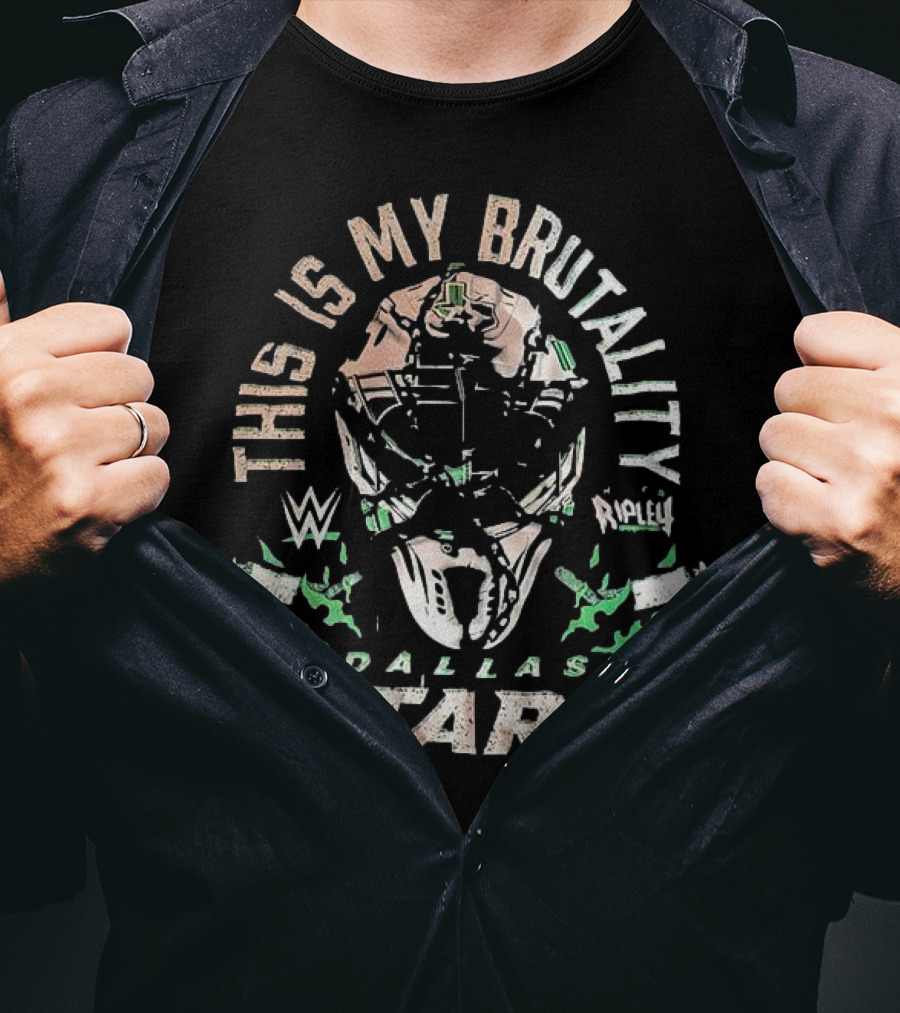 Dallas Stars WWE Rhea Ripley This Is My Brutality Collaboration T-Shirt