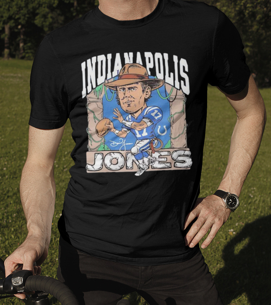 Indianapolis Jones Indianapolis Colts Daniel Jones Signature Adventure T-Shirt