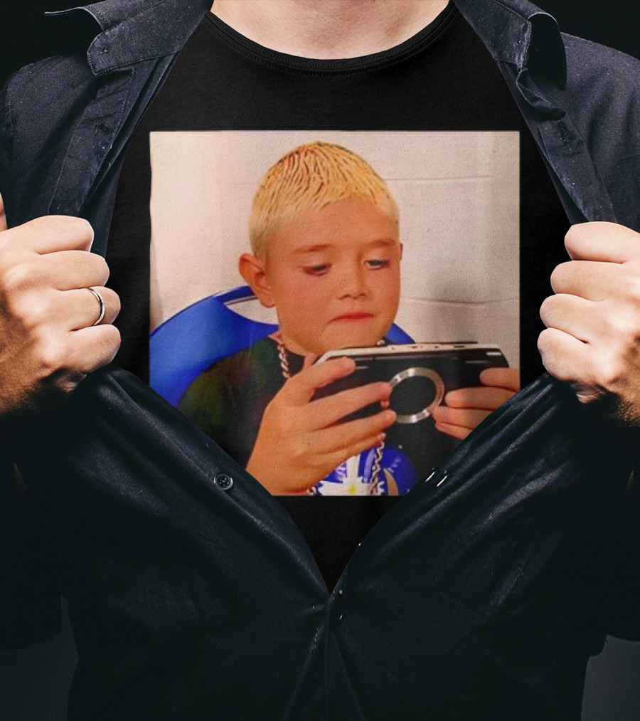 Dominik Mysterio Young WWE Star Playing PSP T-Shirt