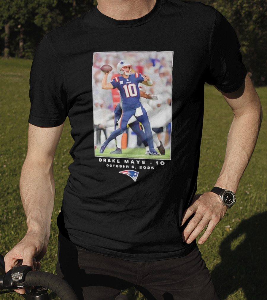 New England Patriots NFL Drake Maye 10 October 5 2025 T-Shirt